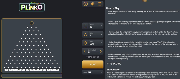 Plinko X Mobile Version: akıllı telefonunuzda rahat oyun