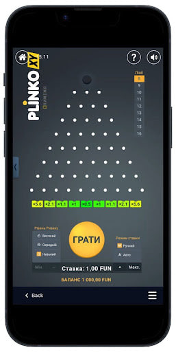 Plinko XY Mobile Version: gameplay yang nyaman di ponsel cerdas Anda 